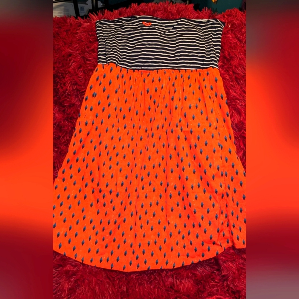 Roxy mini strapless dress, size xl